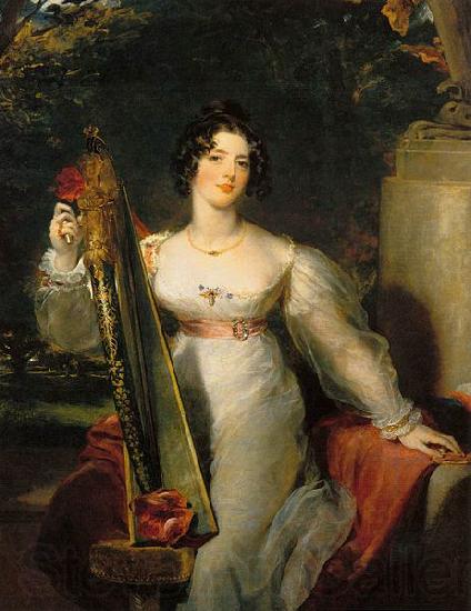Sir Thomas Lawrence Portrait of Lady Elizabeth Conyngham Norge oil painting art